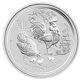 2017 5安士澳洲雞年生肖銀幣