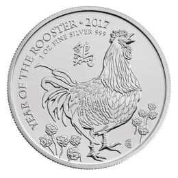 2017 1盎司英國雞年生肖銀幣