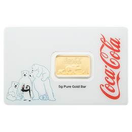 瑞士PAMP 5克可口可樂聖誕北極熊金條
