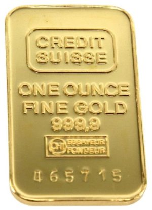 1安士Credit Suisse 金條