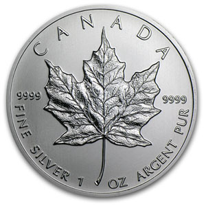 1安士加拿大楓葉銀幣