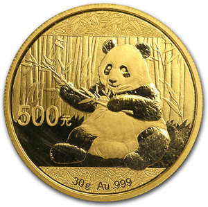 2017 中國熊貓30克金幣