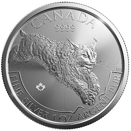 2017 1盎司加拿大捕食者系列猞猁銀幣