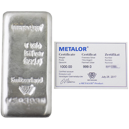 1kg 瑞士美泰樂銀條