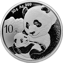 2019 中國熊貓30克銀幣