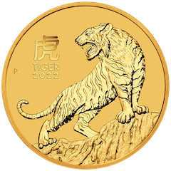 2022 1盎司澳洲虎年生肖金幣