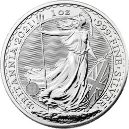 1盎司英國不列顛女神銀幣(買十送一)